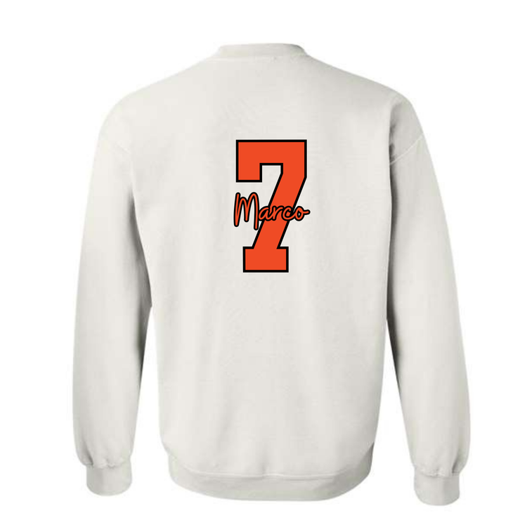 S-O SENIOR MOM FINAL QUARTER WHITE BELLA CANVAS SWEATSHIRT