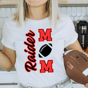 RED RAIDERS FOOTBALL MOM BELLA + CANVAS WHITE TEE
