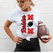 RED RAIDERS FOOTBALL MOM BELLA + CANVAS WHITE TEE