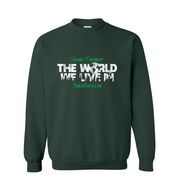 The World We Live In Gildan 18000 Crew Sweatshirt