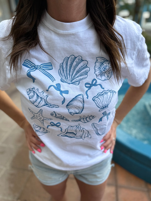 Seashell Ribbon Collage