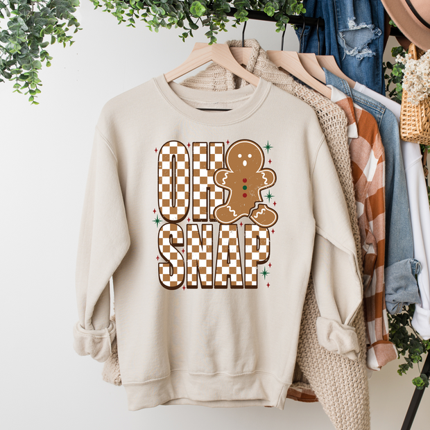 OH SNAP GINGERBREAD MAN SWEATSHIRT