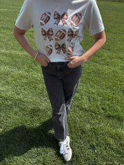 RETRO COQUETTE FOOTBALL COLLAGE TEE