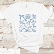 Seashell Ribbon Collage