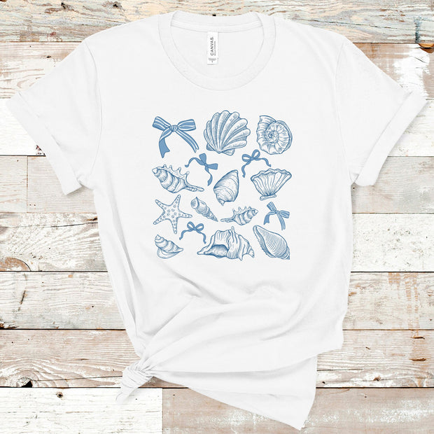 Seashell Ribbon Collage