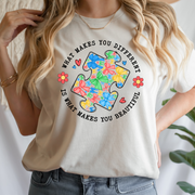 Austism Awareness What Makes you Different Tee