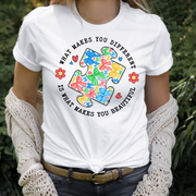 Austism Awareness What Makes you Different Tee