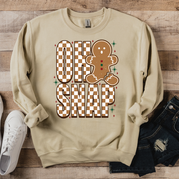 OH SNAP GINGERBREAD MAN SWEATSHIRT